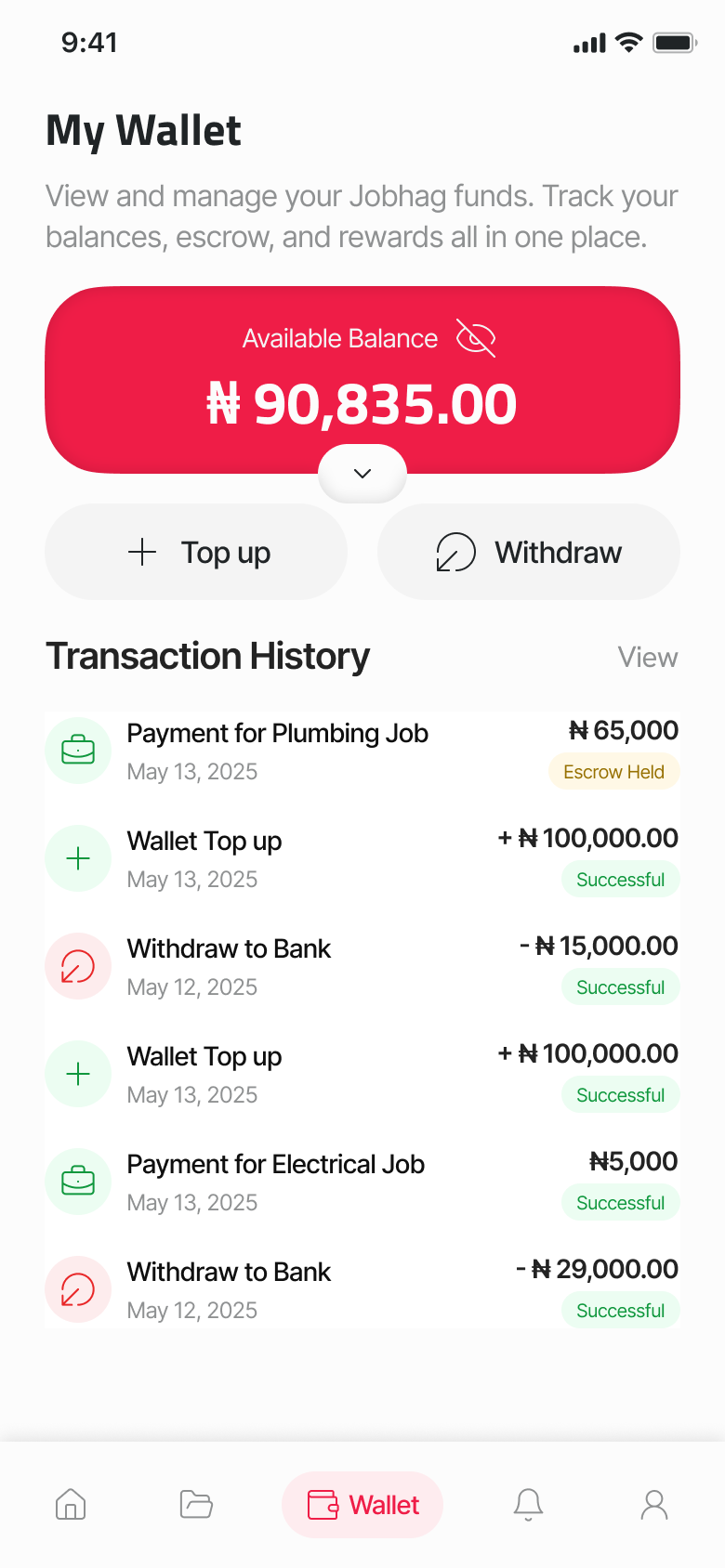 Wallet and Payments